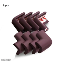 Rubber Corner Gaurd-Pre-Taped Corner Protector (Pack of 8) - PACK OF 8, L x B : 16 x15 cm