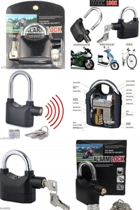 Alarm Lock/Padlocks - BLACK, LxBxH : 7 x 4 x 4 cm