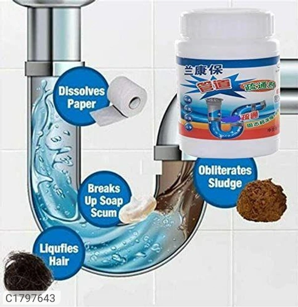 Sink Drain Cleaner - Drain Cleaner & Clog Block Remover Powder (100gm) - Pack Of 1