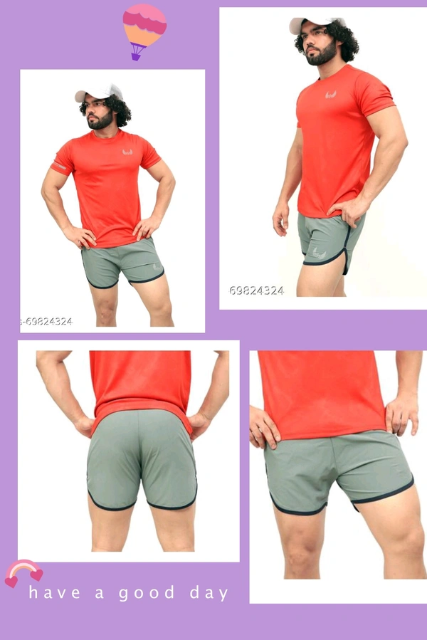 Men's Running Shorts - COOL GREY, 38