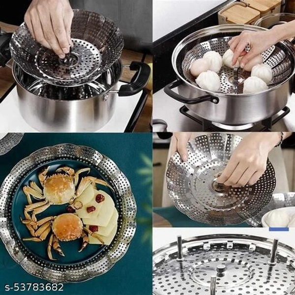 Stainless Steel Steamer Foldable Basket