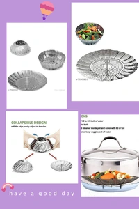 Stainless Steel Steamer Foldable Basket