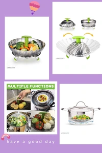 Stainless Steel Steamer Foldable Basket