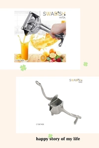 Instant Manual Fruit Juicer / Hand Juicer / Hand Press - Alluminium Alloy Silver