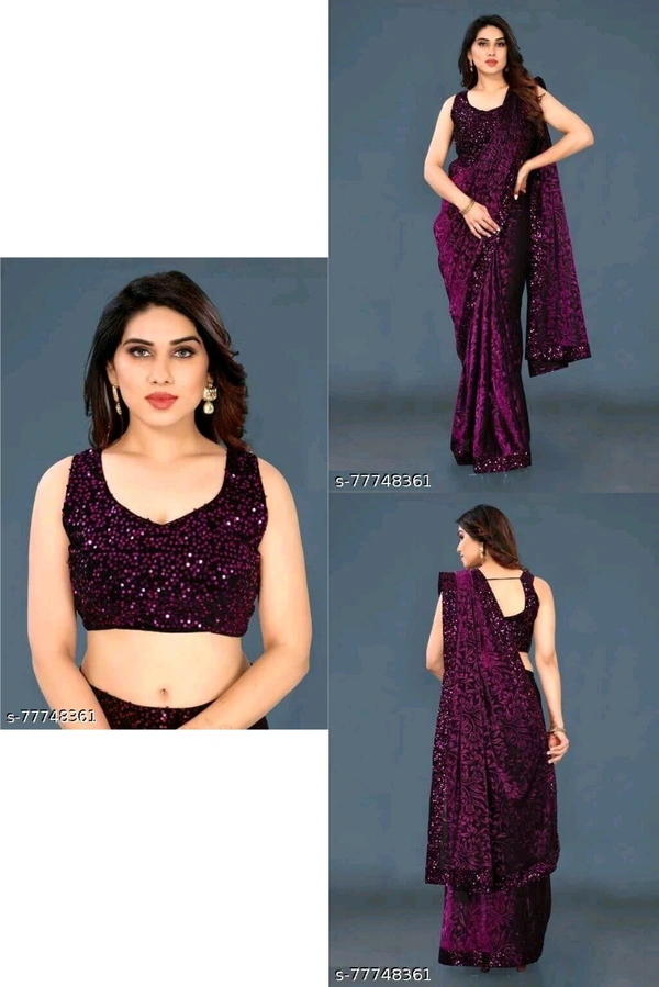 Sarees - Magenta, Free Size