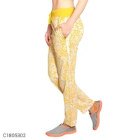 Women's Track Pant - YELLOW, XL