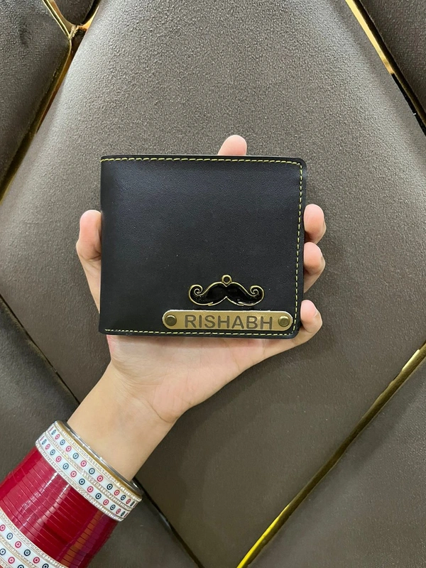 Personalized Name Wallet - BLACK