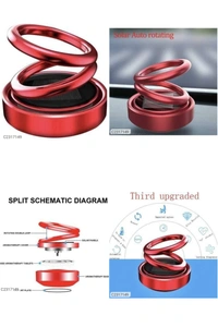 Solar Power Rotating Car/Room Air Freshener Perfume