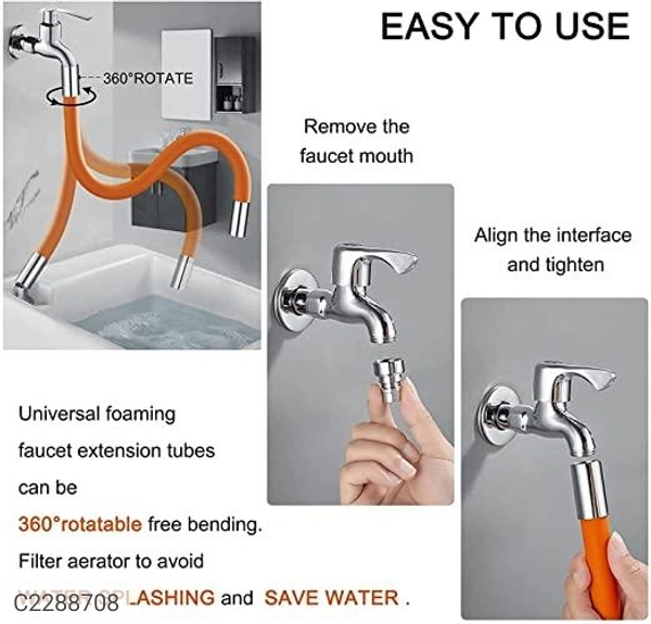 360 Degree Adjustable Sink Drain Extension Tube Faucet