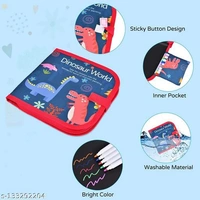 Erasable Reusable Drawing Doodle Book With 12 Color Pens & 2 Cleaning Wipes