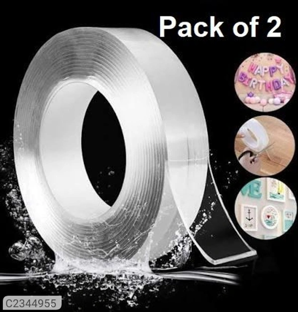 Double Sided Adhesive Tape (Pack of 2) - PACK OF 2