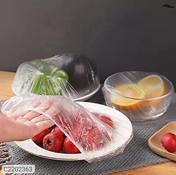 Reusable Elastic Food Storage Plastic Covers (Pack of 100) - PACK OF 100