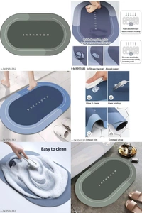 Waterproof Quick Drying Mat For Bathroom Toilet Kitchen 