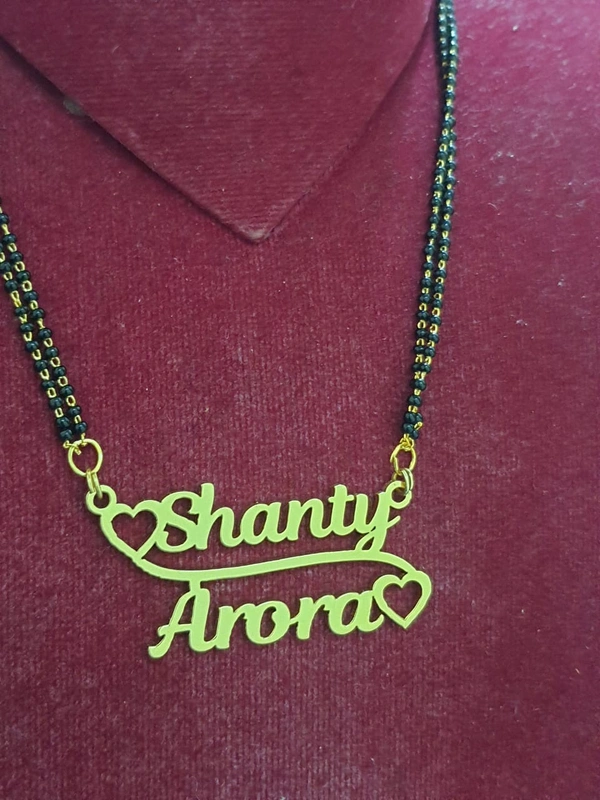 Customised Double Name Pendant