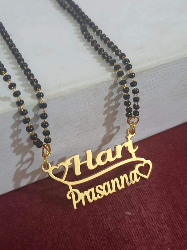 Customised Double Name Pendant