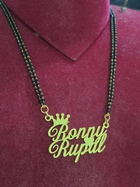 Customised Double Name Pendant