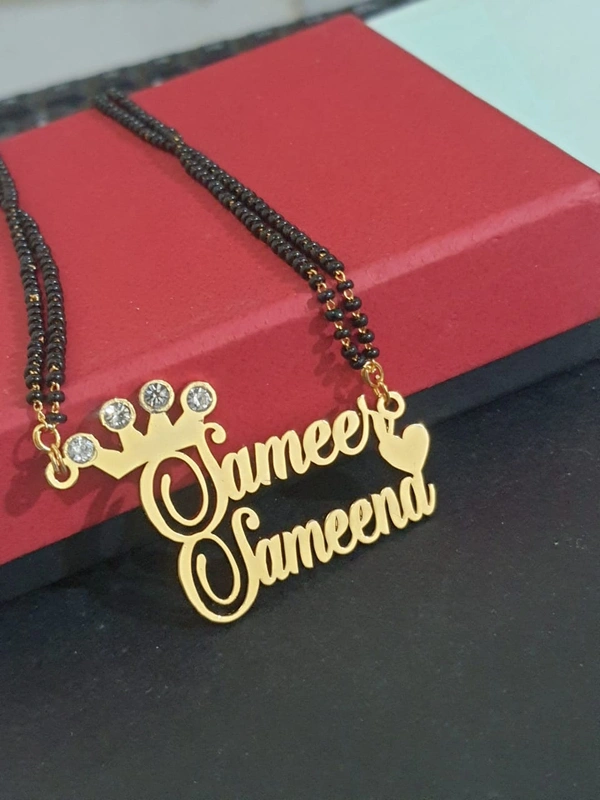 Customised Double Name Pendant