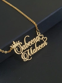 Customised Double Name Pendant