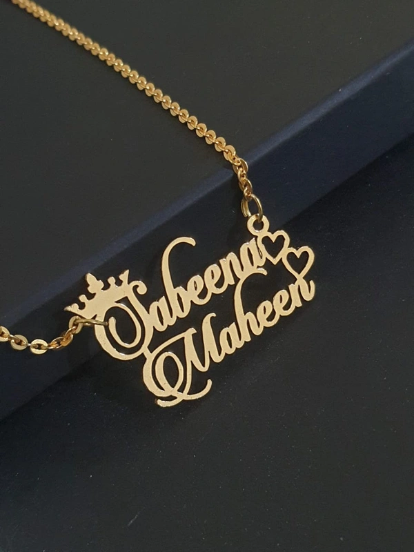 Customised Double Name Pendant