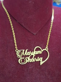 Customised Double Name Pendant