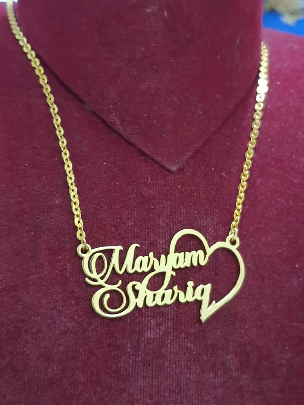 Customised Double Name Pendant