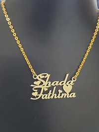 Customised Double Name Pendant