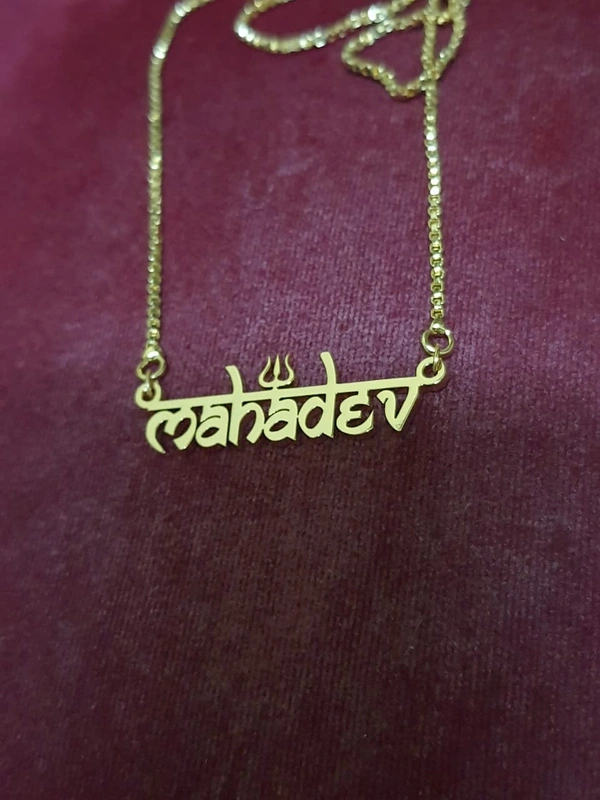Customised Single Name Pendant
