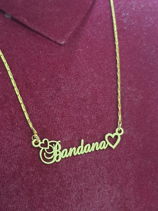 Customised Single Name Pendant
