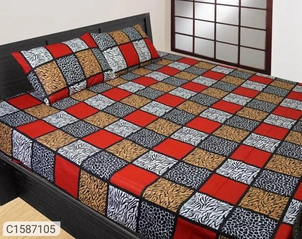 Cotton Bedsheets With Pillow Covers - 4