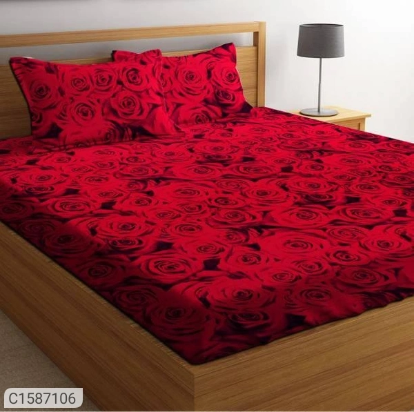 Cotton Bedsheets With Pillow Covers - 5