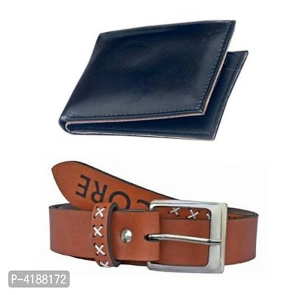 Leather Wallet With Belt Combo - Combo 6
