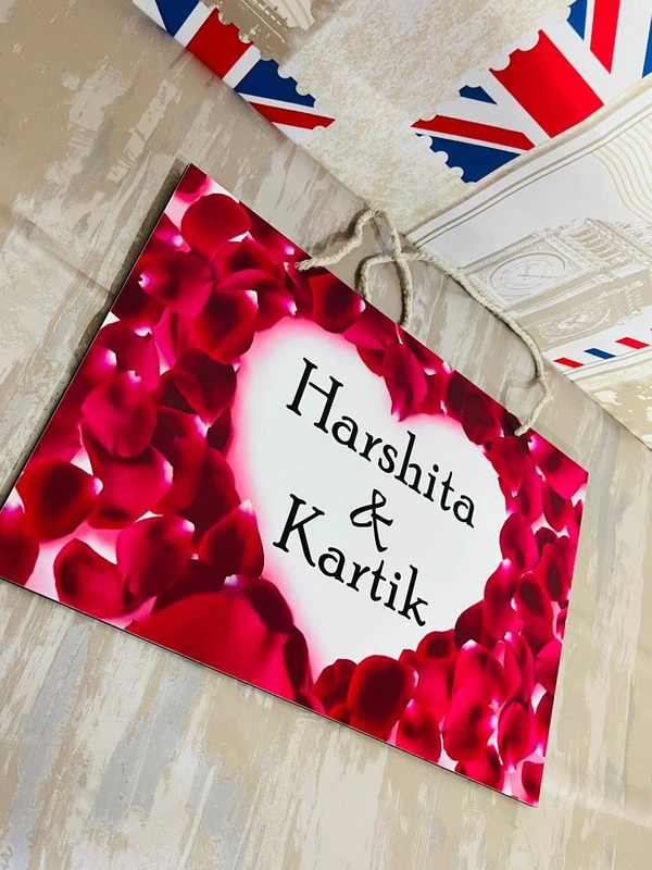 Customised Name Plate - 12 X 12 Inch