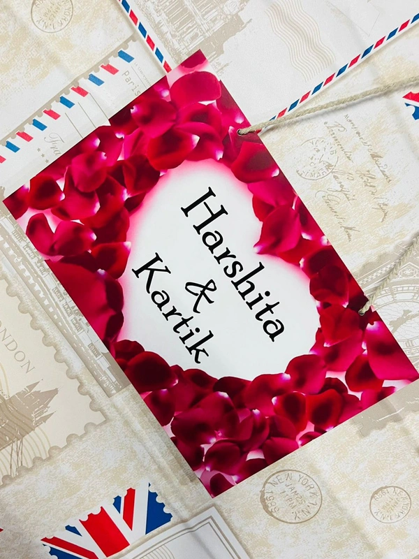 Customised Name Plate - 12 X 12 Inch