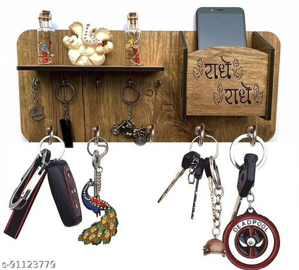 Wooden Key Holders - Radhe Radhe