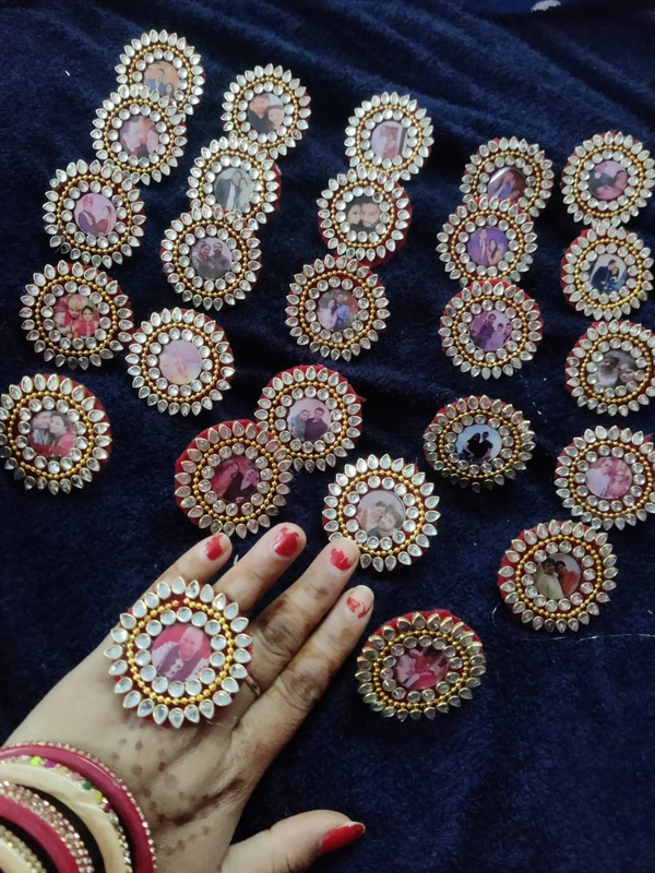 Customised Kundan Ring