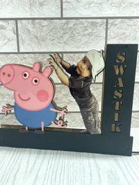 LED Initial With Cartoon