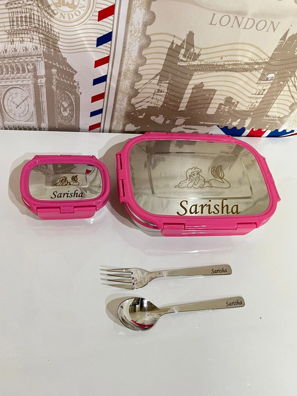 Personalised Lunch Box - Pink
