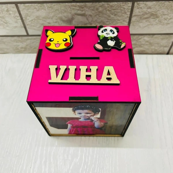 Personalized Piggy Bank - Square Shape