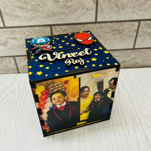 Personalized Piggy Bank - Square Shape