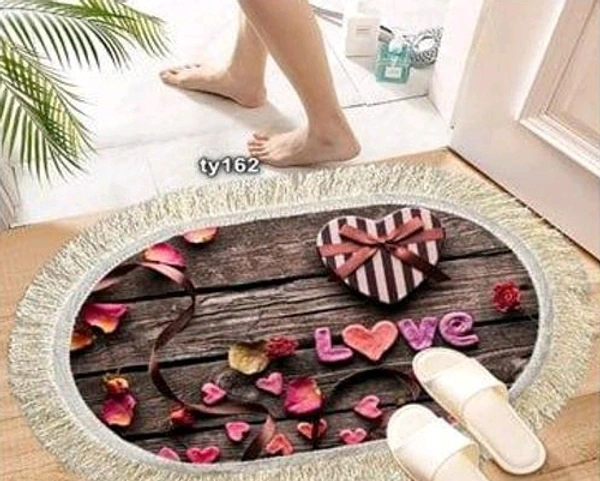Digital 3D Printed Bath Mat/Door Mat - Love