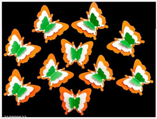 INDEPENDENCE DAY SELF ADHESIVE DECOR BUTTERFLY - PACK OF 50