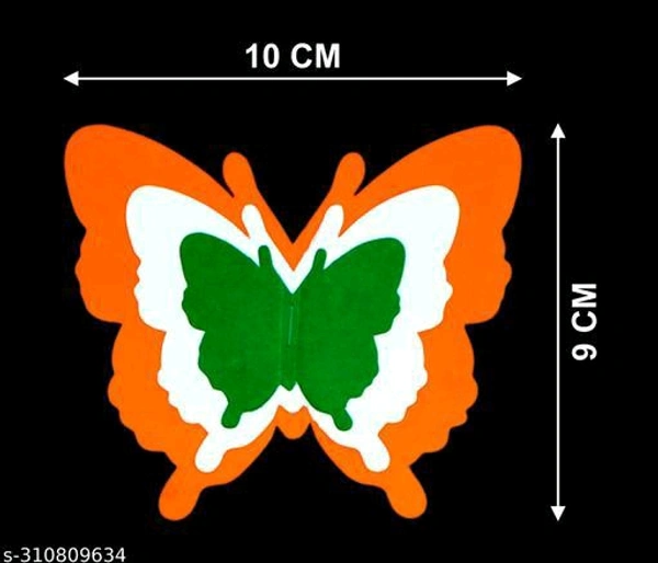 INDEPENDENCE DAY SELF ADHESIVE DECOR BUTTERFLY - PACK OF 50