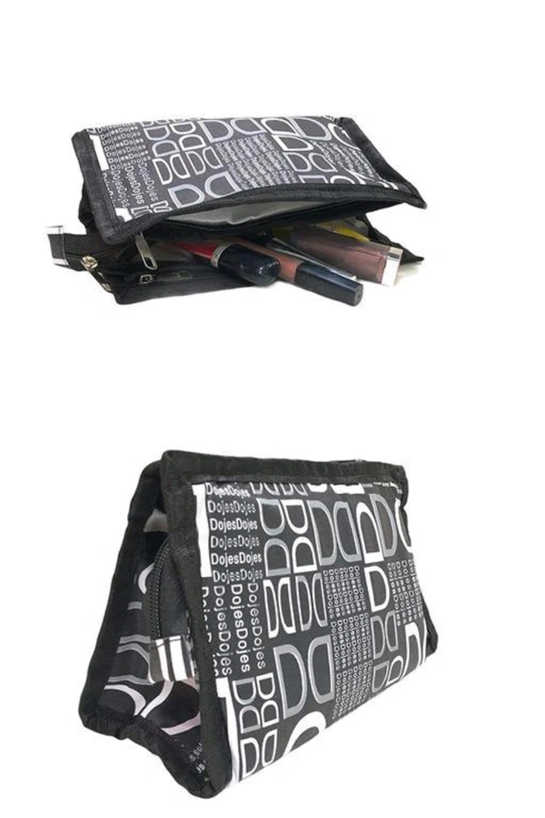 Storage Pouches Makeup/Medicine/Jewellery/Travelling (Pack Of 3) - Black