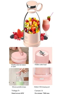 Mini Electric Portable Blender Juicer Mixer With USB Charging