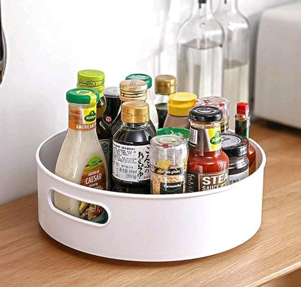 360° Rotating Organizer Tray - White