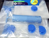 Reusable Vaccum Bags (Pack Of 5) With Hand Pump