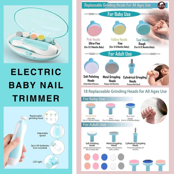 6 In 1 ELECTRIC BABY NAIL TRIMMER KIT