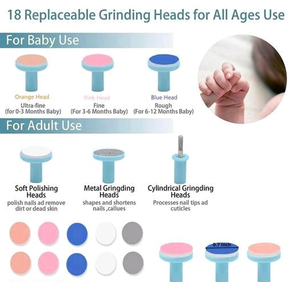6 In 1 ELECTRIC BABY NAIL TRIMMER KIT