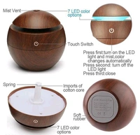 PORTABLE USB AIR HUMDIFIER WITH COLOR CHANGING LED NIGHT LIGHT