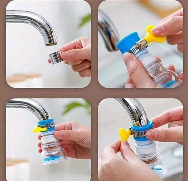 Adjustable Water Filter Shower Head Faucet (Pack Of 3) - PACK OF 3